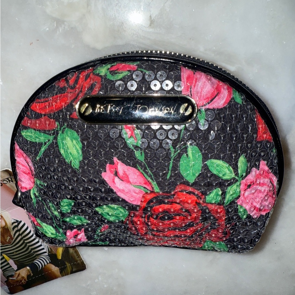 Betsey Johnson Black Floral Women's Bag
